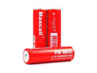 Rechargeable High Drain 18650 Maxcail Batteries 3.7V 3000mAh 40A. Brand New Maxcail Batteries.