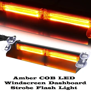 Amber Orange Yellow COB LED Vehicle Dashboard Flash Warning Windscreen Hazard Dash Light. Brand New.