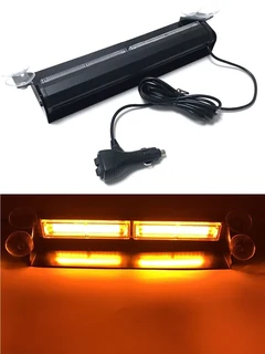 Amber Orange Yellow COB LED Vehicle Dashboard Flash Warning Windscreen Hazard Dash Light. Brand New.