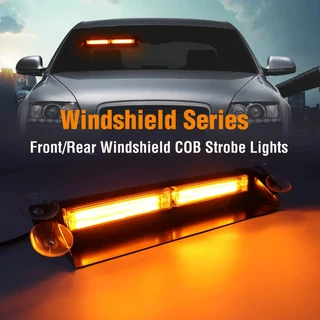 Amber Orange Yellow COB LED Vehicle Dashboard Flash Warning Windscreen Hazard Dash Light. Brand New.