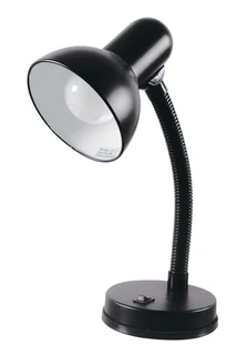 Desk Top Lamp Holder with Flexible Gooseneck plus LED Light Bulb.  In Assorted Colours. Brand NEW.