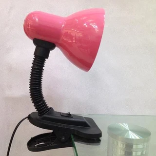 Clip-On Desk Top Lamp Holder with Flexible Gooseneck and LED Light Bulb. Assorted Colours. Brand NEW
