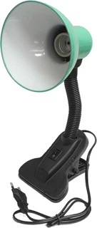 Clip-On Desk Top Lamp Holder with Flexible Gooseneck and LED Light Bulb. Assorted Colours. Brand NEW