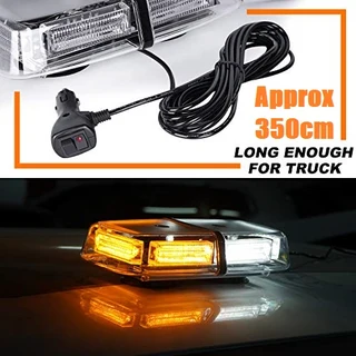 High Intensity COB LED Strobe Vehicle Roof Top Flash Light. Amber / Cool White. Brand New Products.