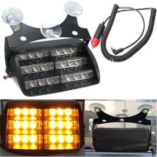 Amber Orange Yellow LED Strobe Vehicle Windscreen Flash Dashboard Light. Dash Light. Brand NEW.