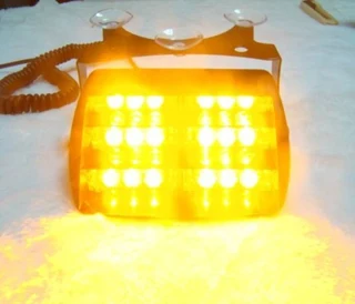 Amber Orange Yellow LED Strobe Vehicle Windscreen Flash Dashboard Light. Dash Light. Brand NEW.