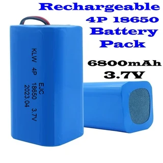 Rechargeable 18650 Battery Pack 3.7V 4-Cells (4P Pack). Light Duty Applications. Brand New Products.