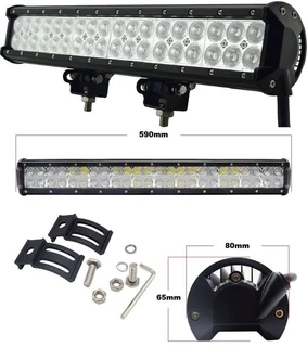 LED Light Bar 144W 7D Double Row Sliding Bracket Mount DC10~32V in Cool White. Brand New Products.