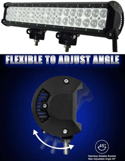 LED Light Bar 144W 7D Double Row Sliding Bracket Mount DC10~32V in Cool White. Brand New Products.