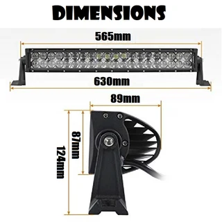 LED Light Bar Double Row 120W 5D Optic Design Combo Beam DC10~32V in Cool White. Brand New Products.