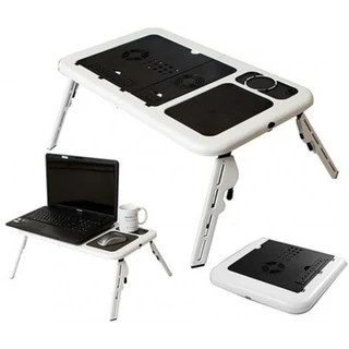 Laptop Stand E-Table. Foldable, Adjustable, Portable, Sleek with Cooling Fans. Brand New Products.