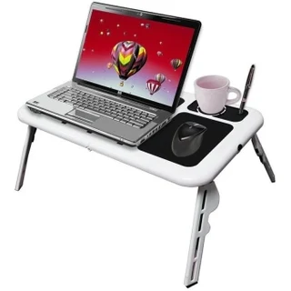 Laptop Stand E-Table. Foldable, Adjustable, Portable, Sleek with Cooling Fans. Brand New Products.