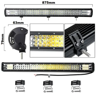 468W LED Tri-Row 7D Reflector Light Bar with Combo Cool White Beam. Very Bright. Brand New Products.