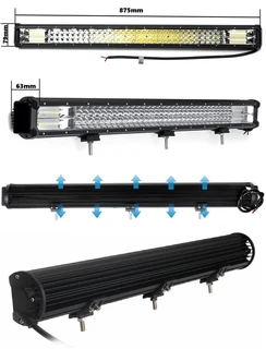 468W LED Tri-Row 7D Reflector Light Bar with Combo Cool White Beam. Very Bright. Brand New Products.