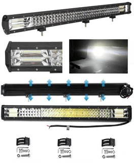 468W LED Tri-Row 7D Reflector Light Bar with Combo Cool White Beam. Very Bright. Brand New Products.