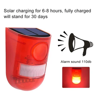 Solar Alarm LED Lamp, Solar Motion Sensor Sound and LED Light Alarm. Brand New Products.
