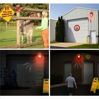 Solar Alarm LED Lamp, Solar Motion Sensor Sound and LED Light Alarm. Brand New Products.