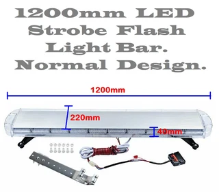 Security Vehicle Roof Top COB LED Strobe Flash Light. Cool White. Bracket Mount. Brand New Products.