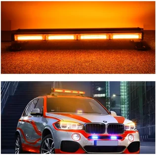 Double Sided Strobe Flash Warning COB LED Light Bars. Amber Orange Light Colour. Brand New Products.