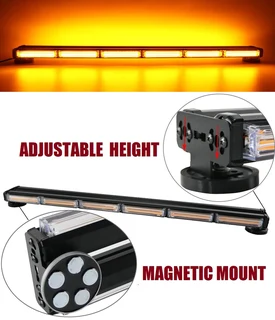 Double Sided Strobe Flash Warning COB LED Light Bars. Amber Orange Light Colour. Brand New Products.