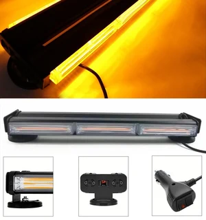 Double Sided Strobe Flash Warning COB LED Light Bars. Amber Orange Light Colour. Brand New Products.