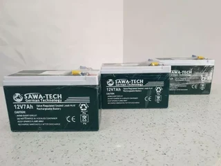Old Stock 12Volts 7Ah Maintenance Free Rechargeable Batteries. For Light Duty DIY Applications.
