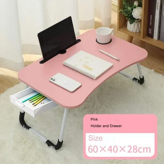 Laptop Table Stand. Large Ergonomic Design Foldable, Portable, Durable and Storage Drawer. Brand New
