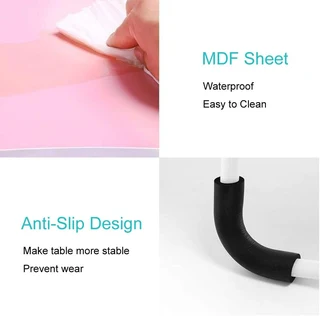 Laptop Table Stand. Large Ergonomic Design Foldable, Portable, Durable and Storage Drawer. Brand New