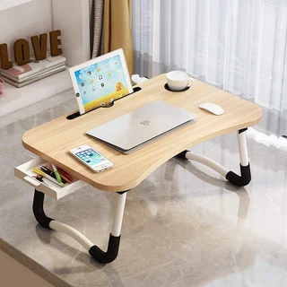 Laptop Table Stand. Large Ergonomic Design Foldable, Portable, Durable and Storage Drawer. Brand New