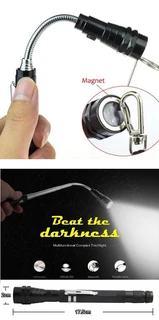 Flexi Torch 3-LED Telescopic Flexible Bendable Magnetic Unique Pick-Up Tool Flashlight. Brand New.