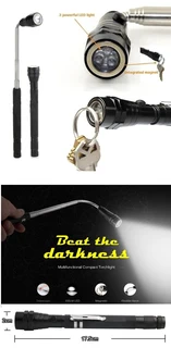 Flexi Torch 3-LED Telescopic Flexible Bendable Magnetic Unique Pick-Up Tool Flashlight. Brand New.