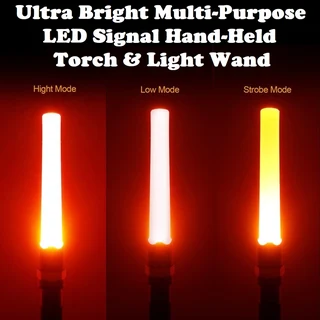 Rechargeable Hand-Held Safety Signal Wand LED Light and Torch All In 1. Traffic Wand. New Products.