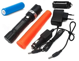 Rechargeable Hand-Held Safety Signal Wand LED Light and Torch All In 1. Traffic Wand. New Products.