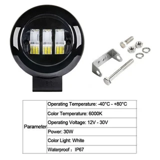 LED MotorBike Vehicle Spot Lights 30W 10V~32V DC. New Generation LED Technology. 6D Lens. Brand New.