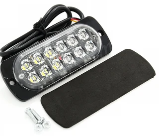 Green LED Strobe Flash Cluster Grille Bumper Side Marker Lights Double Row 12V/24V. Brand New Units.
