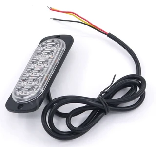 Green LED Strobe Flash Cluster Grille Bumper Side Marker Lights Double Row 12V/24V. Brand New Units.