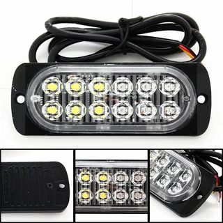 Green LED Strobe Flash Cluster Grille Bumper Side Marker Lights Double Row 12V/24V. Brand New Units.