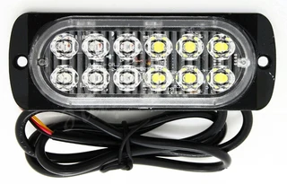Green LED Strobe Flash Cluster Grille Bumper Side Marker Lights Double Row 12V/24V. Brand New Units.