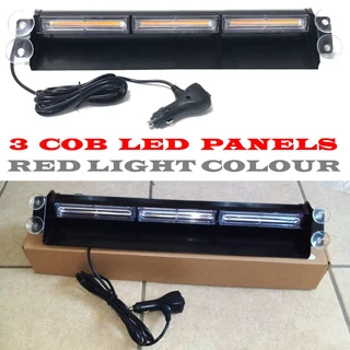Very Long Vehicle Flash Strobe Red COB LED Windscreen Dashboard Dash Light Bar. Brand New Products.