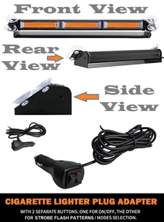 Very Long Vehicle Flash Strobe Red COB LED Windscreen Dashboard Dash Light Bar. Brand New Products.
