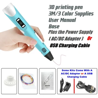 Intelligent 3D Pen With LED Display, Compatible PLA, ABS Filaments, Ideal Arts and Crafts Gift. NEW