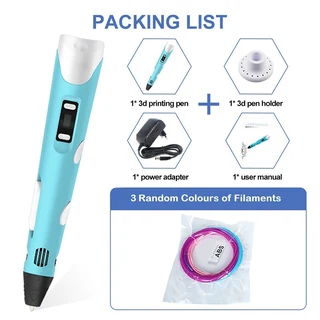 Intelligent 3D Pen With LED Display, Compatible PLA, ABS Filaments, Ideal Arts and Crafts Gift. NEW