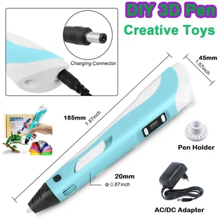 Intelligent 3D Pen With LED Display, Compatible PLA, ABS Filaments, Ideal Arts and Crafts Gift. NEW