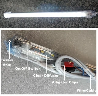 LED Rigid Tube Lights 12V LED Lamps With On/Off Switch Different Sizes and Prices 18cm to 150cm. NEW
