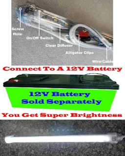 LED Rigid Tube Lights 12V LED Lamps With On/Off Switch Different Sizes and Prices 18cm to 150cm. NEW