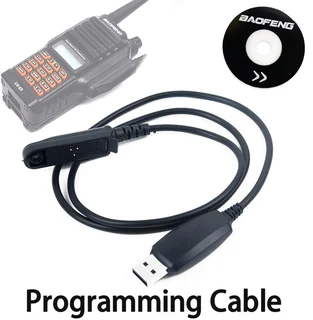 USB Programming Cable plus CD For Two-Way Walkie Talkie Ham Radios, Transceivers. Brand New Items.