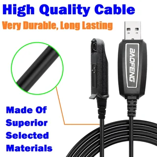 USB Programming Cable plus CD For Two-Way Walkie Talkie Ham Radios, Transceivers. Brand New Items.