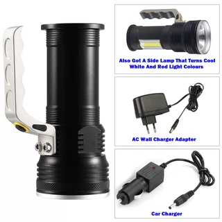 High Performance Rechargeable LED Searchlight Multifunctional Emergency Torch. Brand New Products.