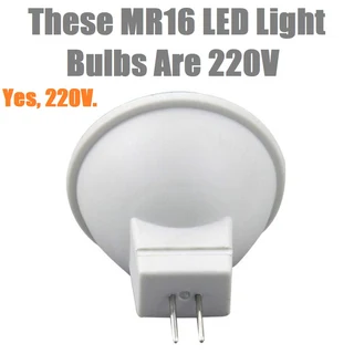 220V Warm White 5W MR16 LED Downlights. Yes, 220V MR16 with Wide Beam Angle. Brand New Products.