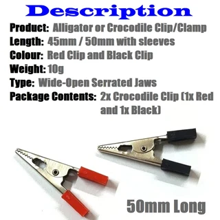 Insulated Crocodile Clips Alligator Clips Crocodile Clamps Alligator Clamps. Brand New Products.